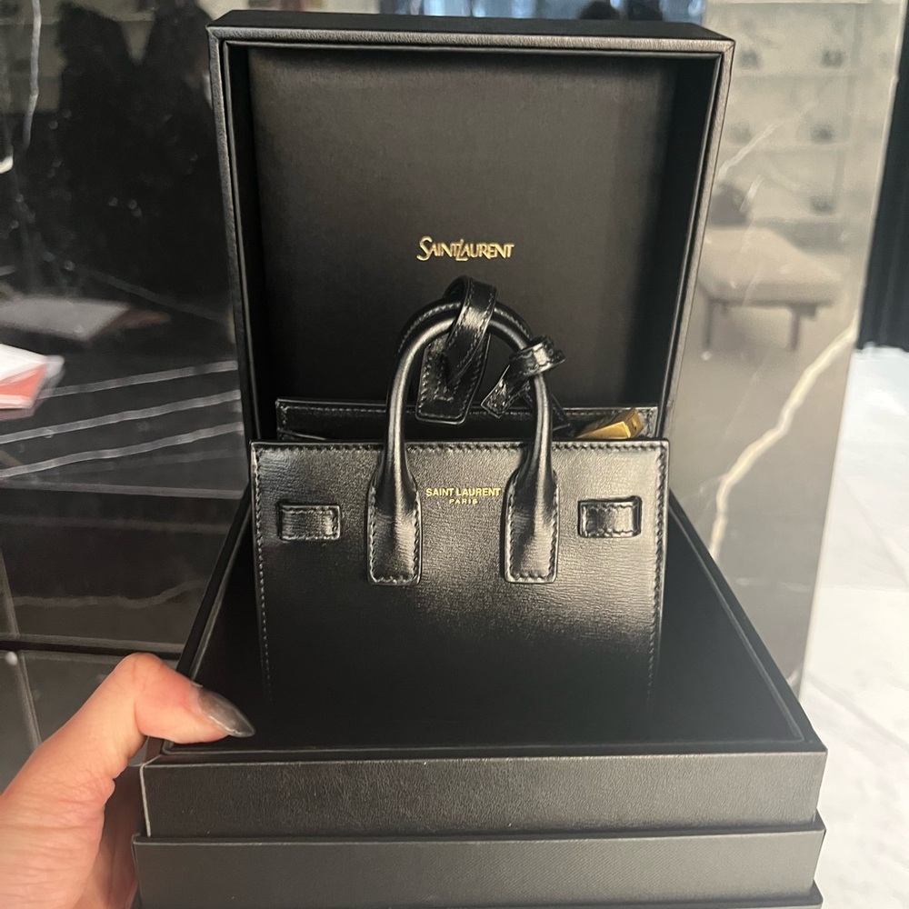 Micro YSL Sac de Jour keychain